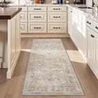 AMOAMI-2X3 Small Rug-Washable Rugs Entryway Mat Indoor-Soft Vintage Non Slip - Image 6