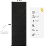 English Home Custom Size Anti Slip Charcoal Striped Design Light Weight Durable - Image 2