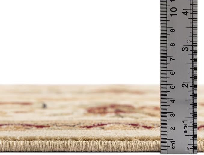 Rugs.com Chateau Collection Rug – 3' x 19' 8 Runner Cream Medium Rug Perfect - Image 2