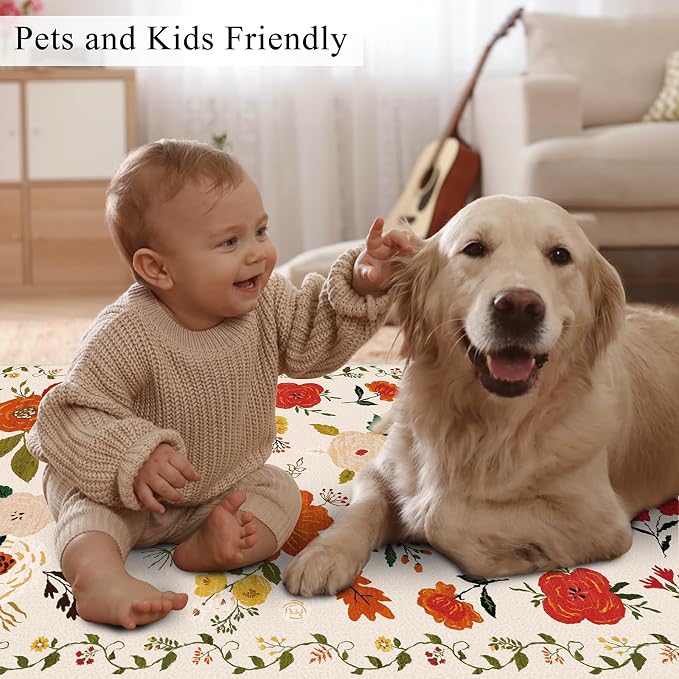 U'Artlines Indoor Door Mat Entrance Rug 2'x3'Soft Non Slip Machine Washable - Image 9