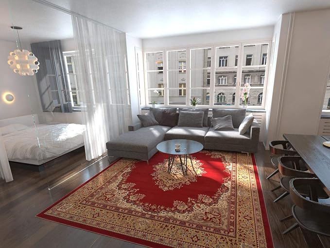 Unique Loom Reza Collection Traditional Persian Style Area Rug, 9 x 12 ft - Image 18