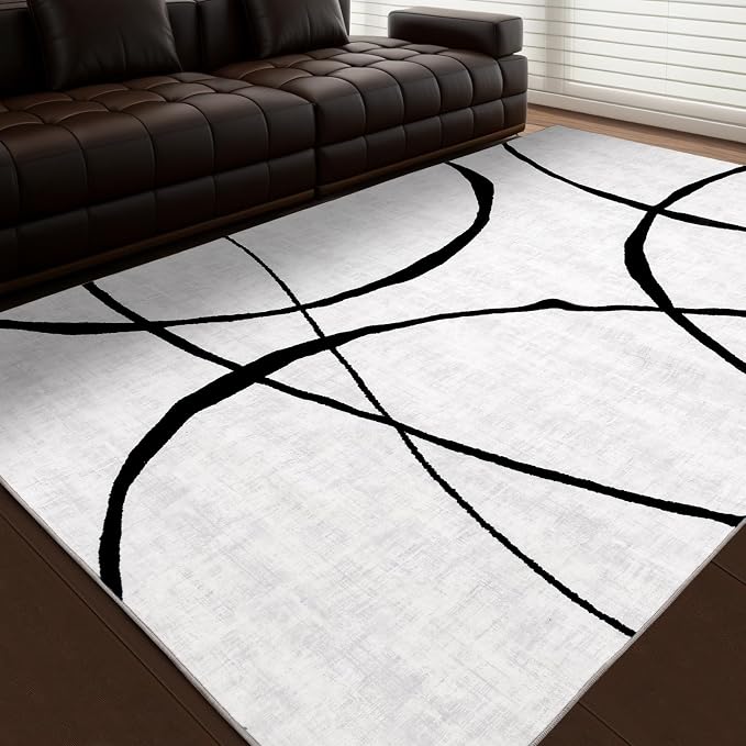 YIHOUSE Modern Washable 8'x10' Area Rug by YIHOUSE
