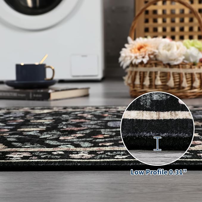 GarveeHome Washable Runner Rug 2.5 x 8 Non-Slip Non-Shedding Soft Vintage - Image 4