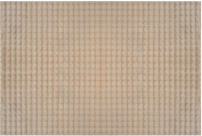 CAMILSON Modern Beige Non Slip Door Mat Rug 2x3 Ultra Soft High Pile Entryway - Image 2