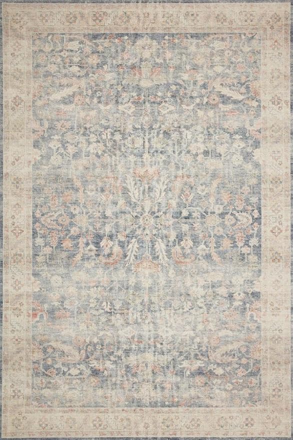 Loloi Hathaway Collection HTH-02 Denim/Multi 2'-0" x 5'-0", .25" Thick Accent - Image 4