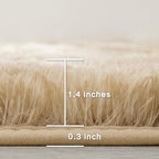 Andency Soft Area Rugs for Living Room Bedroom, 5x8 Fluffy Shaggy Bedside Rug - Image 2