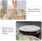 Lahome Moroccan Trellis Washable Round Rugs, Non-Slip Soft Round Rug 4ft - Image 4