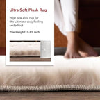 nuLOOM Nia White/Ivory, Cozy Shag, Fluffy and Soft, High Traffic, Stain - Image 2