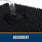 OLANLY Toilet Rugs U-Shaped 24x20, Extra Soft Absorbent Chenille Contour - Image 4
