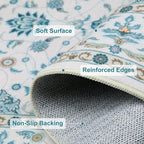 WILLSUN Washable Area Rugs, 6x9 Non-Slip Boho Large Area Rugs - Image 6