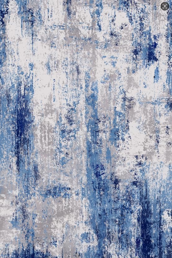 Ciicool Modern Abstract Rug for Living Room, Low-Pile Contemporary Indoor - Image 8