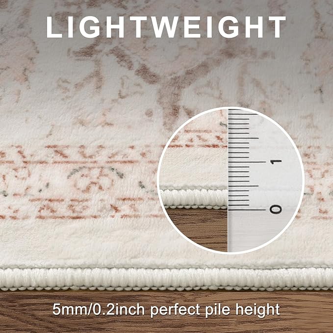 LIVEBOX Pink Area Rug 8x10 - Image 7