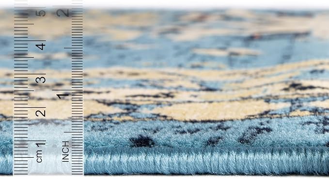 Unique Loom Taftan Collection Border Geometric Tribal Inspired Design Area Rug - Image 5