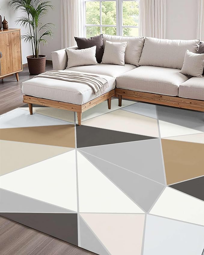 VEVOR 5 x 7 ft Area Rug Large Washable Rug Non-Slip and Tear-Resistant Soft - Image 3