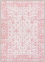 LIVEBOX Pink Area Rug 5x7, Vintage Living Room Rug Machine Washable Area Rugs - Image 8