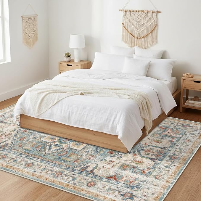 Enkor Area Soft Rugs 5x7 Washable Non Slip Boho Floor Rugs - Image 6