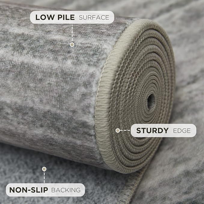 Joydeco 5x7 Area Rugs for Living Room, Washable Modern Abstract Non Slip Soft - Image 3