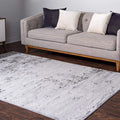 Rugs.com Leipzig Collection Area Rug – 8X11 Grey Low-Pile Rug Perfect by Rugscom