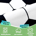 Soft Soccer Rugs for Bedroom, Machine Washable, Cute Bedside Boys Area Rug for - Image 9