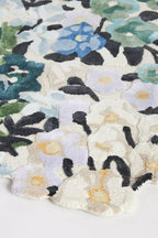 Cassia Wool Viscose Area Rug – 5’ x 7' – Handmade Wool Area Rugs –Blue – Rugs - Image 2