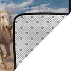 Running Horse Area Rug Washable Outdoor Rugs Anti-Slip Soft Carpet Entryway - Image 3