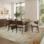 Joydeco 5x7 Area Rugs for Living Room, Washable Modern Abstract Non Slip Soft - Image 7