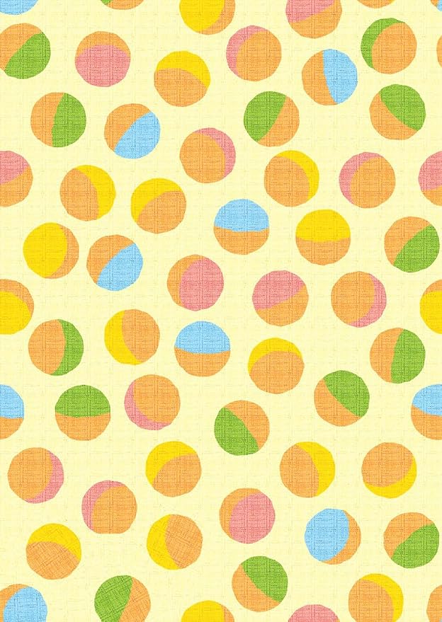 Retro Yellow and Brown Polka Dot Texture Rug 7x10 Non Slip Washable Soft Area - Image 2