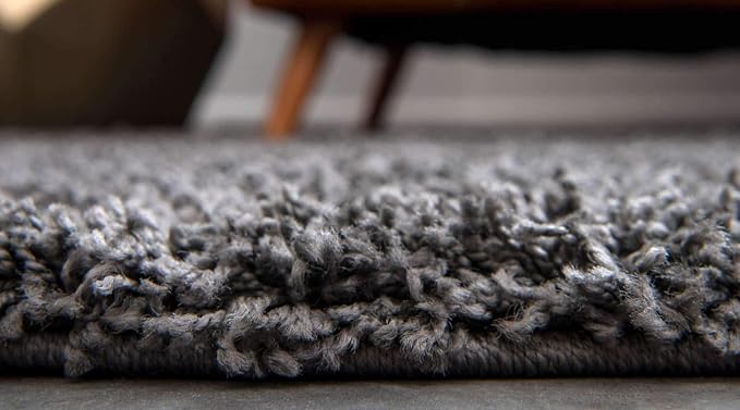 Unique Loom Solid Shag Collection Area Rug - Image 5