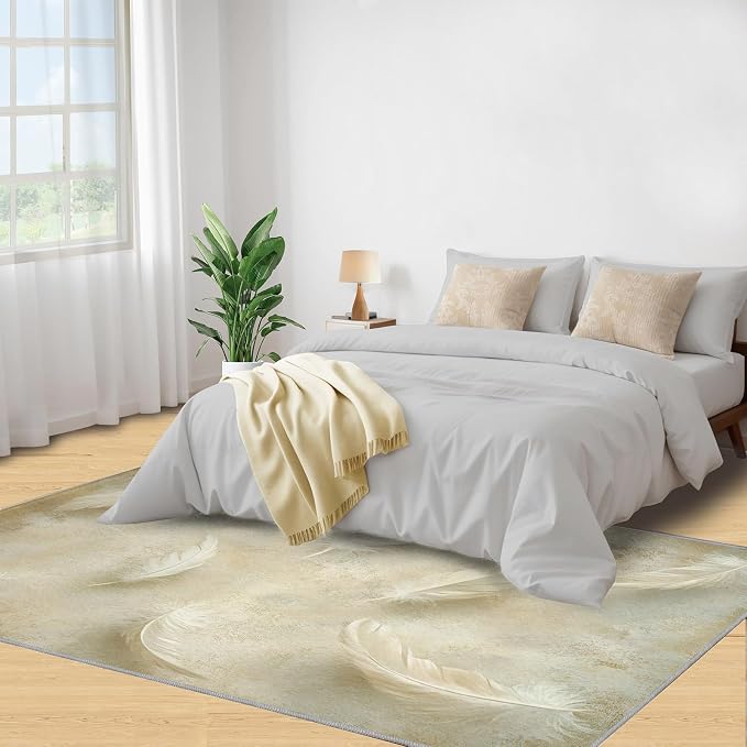 8x10 Feathers Rugs for Living Room - Image 4