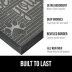 GORILLA GRIP 100% Waterproof All-Season WeatherMax Doormat, US Designed Natural - Image 2