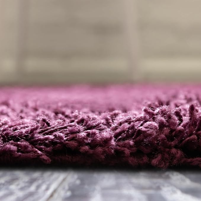 Unique Loom Solid Shag Collection Area Rug - Image 4