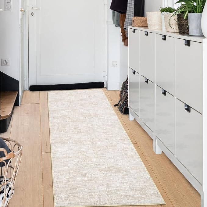 RUGSREAL Modern Runner Rug 2.5x8 Stain Resistant Washable Kitchen Runner Carpet - Image 3