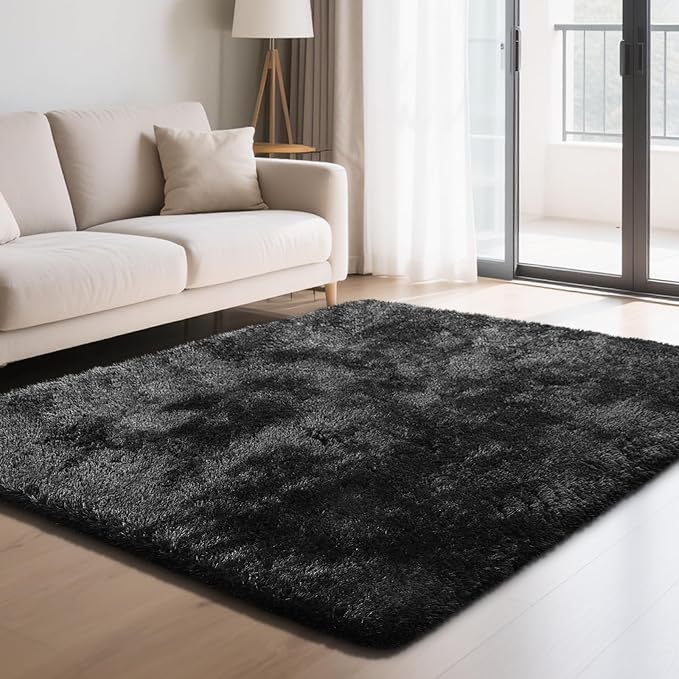 Fluffy Rug Shaggy Area Rug, Small Bedside Rug, Soft Fluffy Shaggy Entryway by Yongyangjuxi