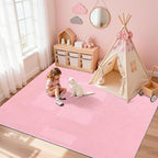 Pauwer 6x9 Washable Area Rugs for Living Room Modern Pink Solid Color Soft - Image 8