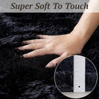 4x6 Area Rugs for Living Room Bedroom, Soft Fluffy Shaggy Bedside Rug, Indoor - Image 8