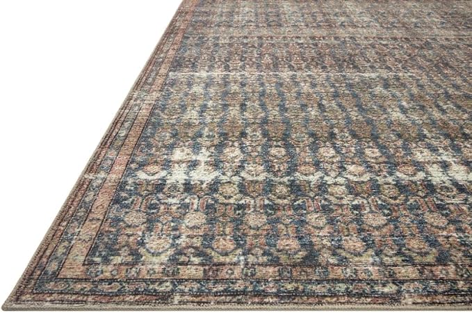 Loloi Amber Lewis Billie Collection BIL-02 Ocean/Brick 2'-6" x 12'-0", 0.19" - Image 8
