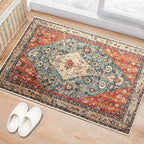 Boho Vintage Oriental Entry Rugs - Image 3
