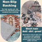 Area Rug 8'x10' Washable Rug Vintage Traditional Mat Distressed Indoor Foldable - Image 5