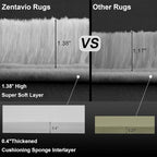 Zentavio Area Rugs for Living Room Small Carpet for Bedroom 3x5 Bedside - Image 2