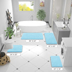 OLANLY Bathroom Rugs 70x46, Extra Soft Absorbent Chenille Bath Rugs, Rubber - Image 2