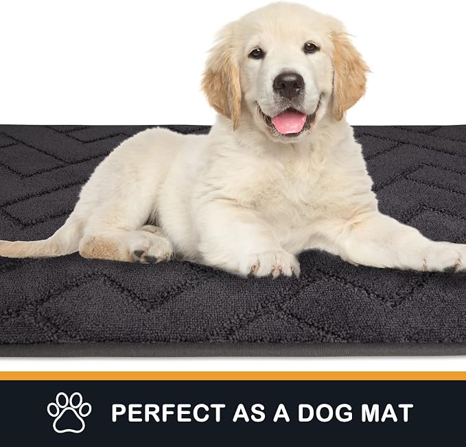 PURRUGS Dirt Trapping Door Mat 24" x 35.5", Non-Slip Machine Washable Entry Rug - Image 6