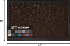 GORILLA GRIP 100% Waterproof All-Season WeatherMax Doormat, US Designed Natural - Image 2