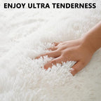 Beglad Fluffy Area Rugs 4x6 Feet, Modern Minimalist Style Shag Rugs, Non-Slip - Image 4