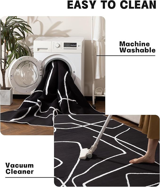 YIHOUSE Modern Washable Area Rug - Image 4