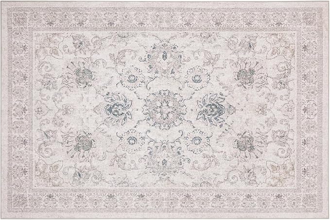 Phantoscope Washable Area Rug 6'x9' Non-Slip, Vintage Neutral Rugs - Image 2