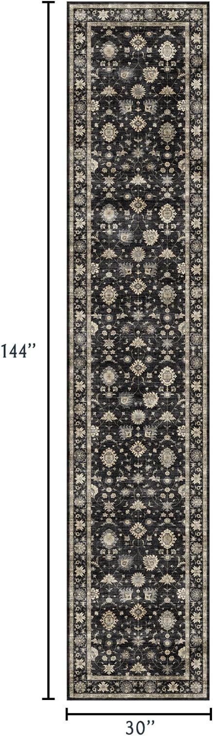 Washable Hallway Runner Rug 2.5x12ft - Image 2