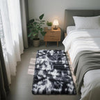 Fluffy Rug Shaggy Area Rug, Mottling Black 2x4 Area Rugs by Yongyangjuxi