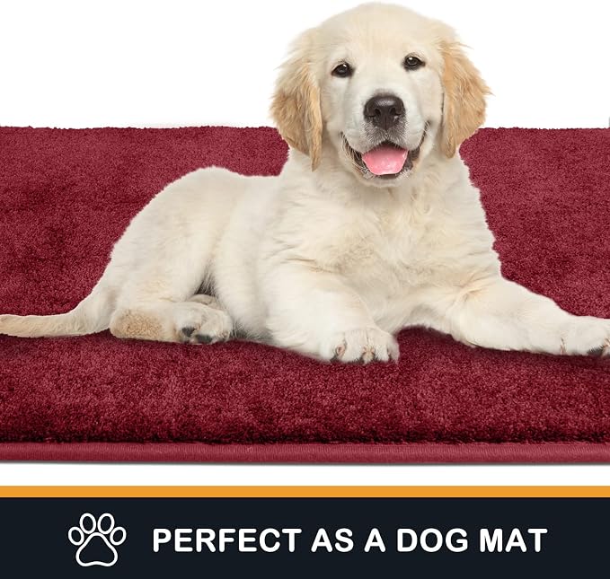 PURRUGS Dirt Trapping Door Mat 24" x 35.5", Non-Slip Machine Washable Entry Rug - Image 6