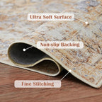 jinchan Kelda Runner Rug 3x10 Vintage Hallway Rug Washable Runner Retro Floor - Image 2