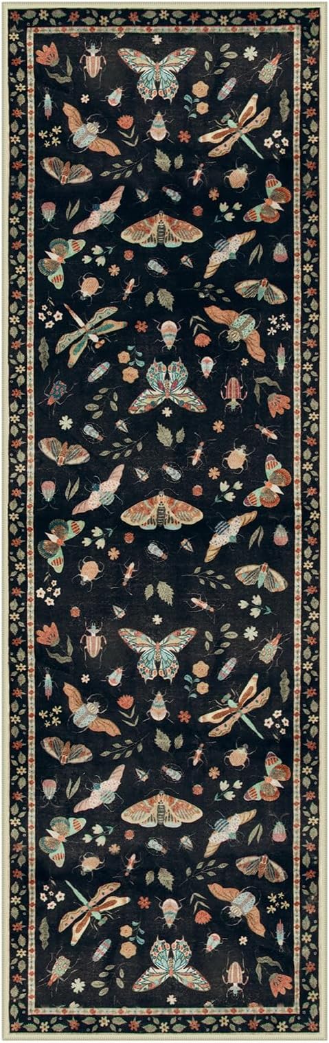 Lahome Insect Hallway Runner Rug, Soft Laundry Room Rug Non-Slip Long Carpet - Image 7